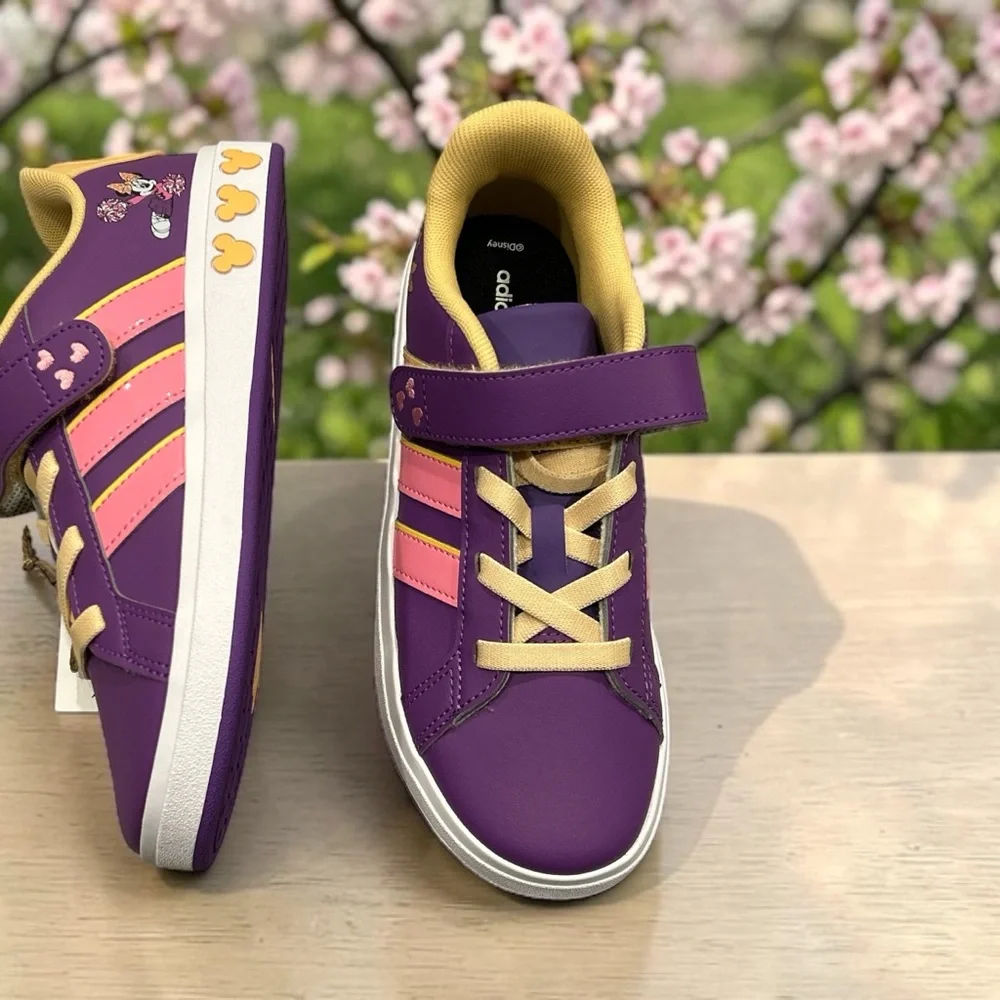 Adidas Kids' Purple & Pink Casual Sneakers Girls size 3
